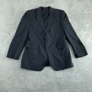 Jos. A. Bank Mens Wool Suit Jacket 44L Classic Fit Charcoal Gray Two-Button Blaz